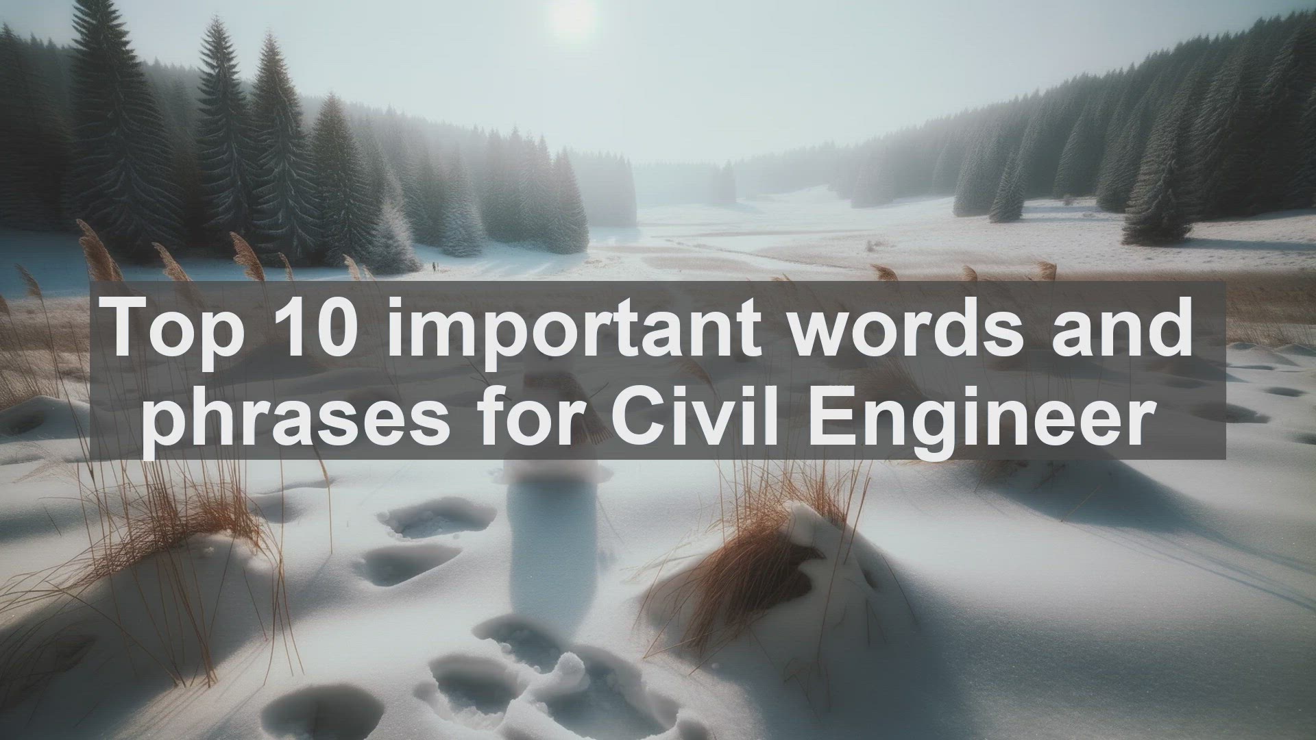 'Video thumbnail for Top 10 important words and phrases for Civil Engineer'