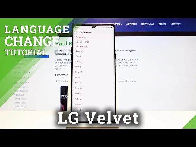 Video thumbnail for How to Change System Language in LG Velvet – Language Settings