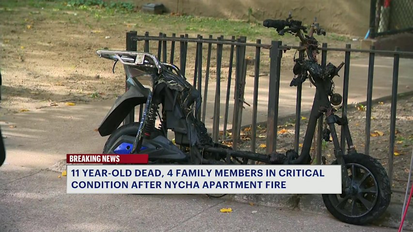 Video thumbnail for 11-year-old boy dead, 4 critically injured after lithium-ion battery sparks apartment fire in Mott Haven