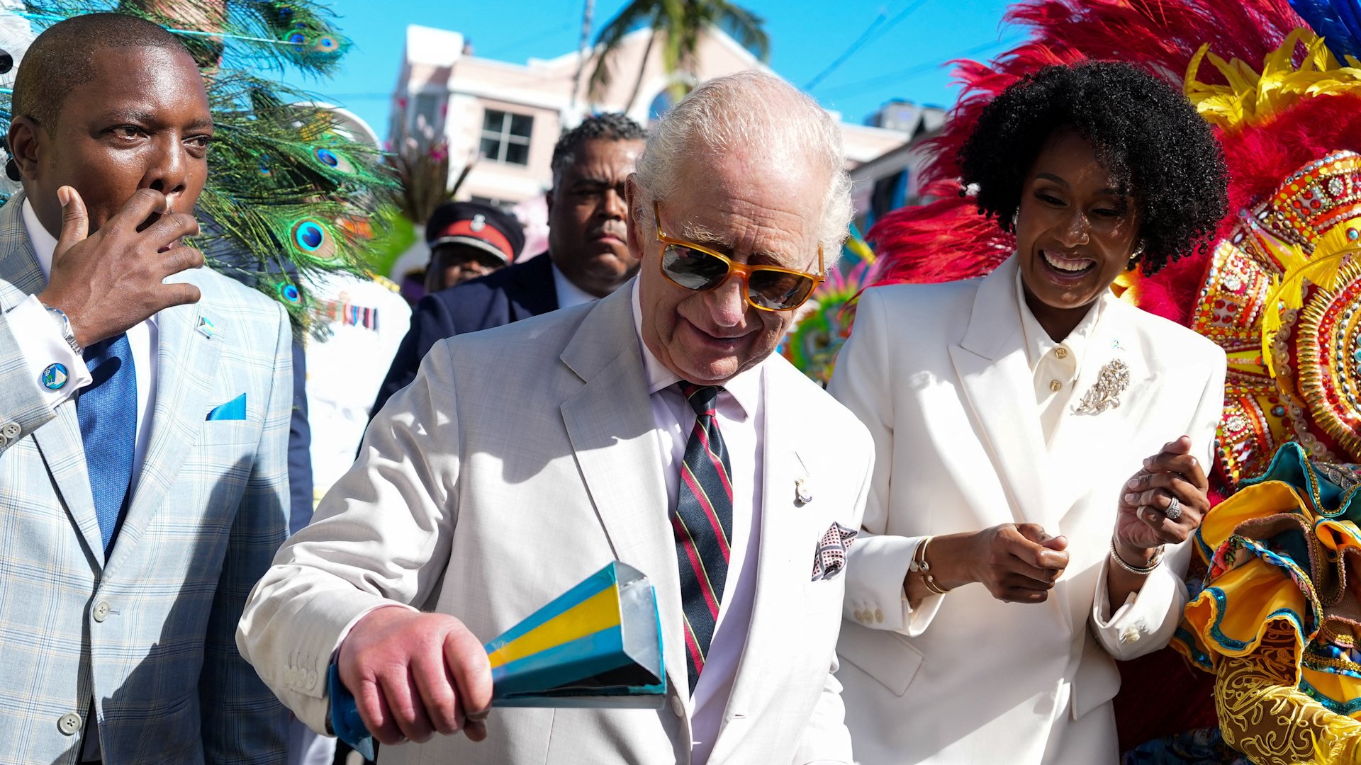 Video thumbnail for King Charles on Caribbean tour as calls grow for slavery reparations