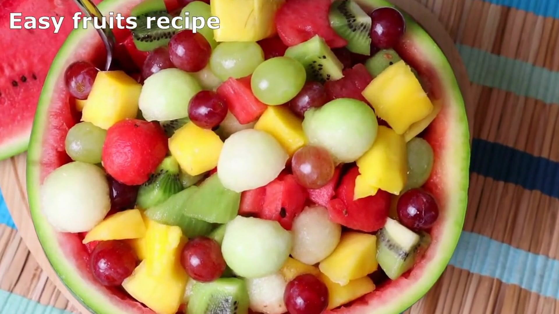 Video thumbnail for Healthy Fruit Salad Recipe
