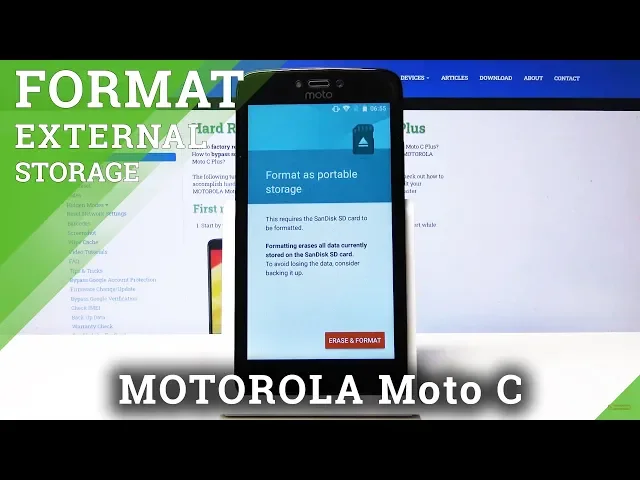 Video thumbnail for How to Format Micro SD Card in MOTOROLA Moto C - Erase Memory Storage