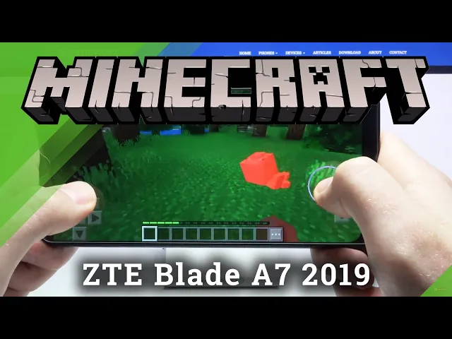 Video thumbnail for Minecraft Game Test on ZTE Blade A7 2019 – Short Gameplay
