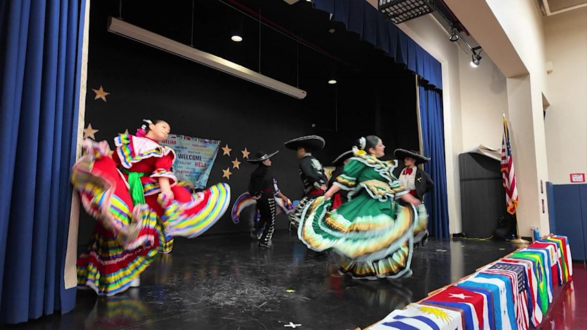 Video thumbnail for Colorful celebration of cultural diversity brings Yonkers students and families together