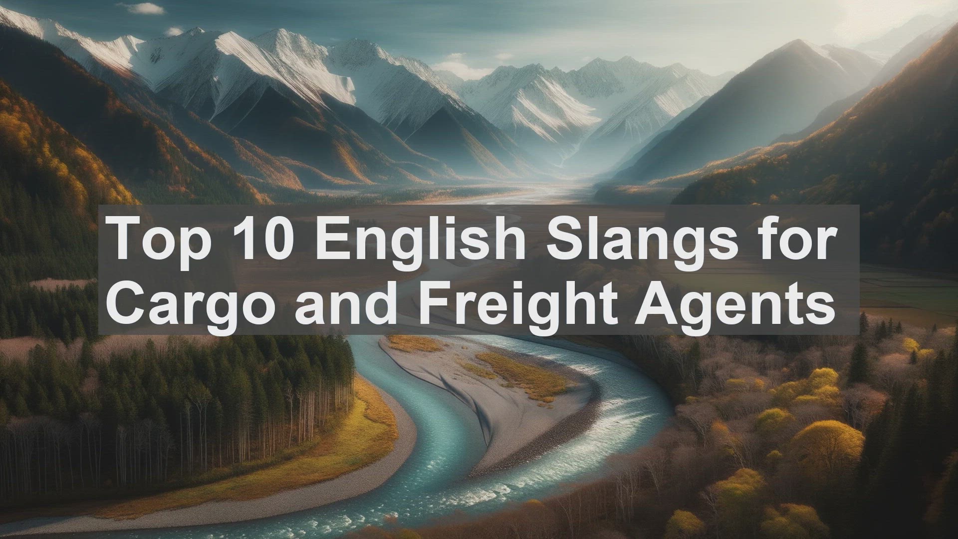 'Video thumbnail for Top 10 English Slangs for Cargo and Freight Agents'