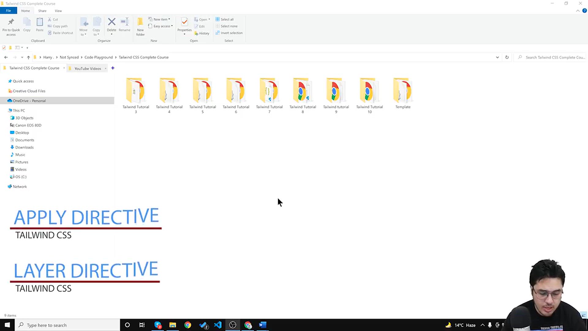 'Video thumbnail for When to use @apply and @layer directive__ Tailwind Tutorial #11'