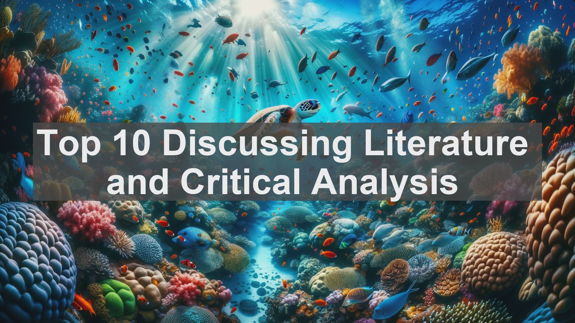'Video thumbnail for Top 10 Discussing Literature and Critical Analysis'