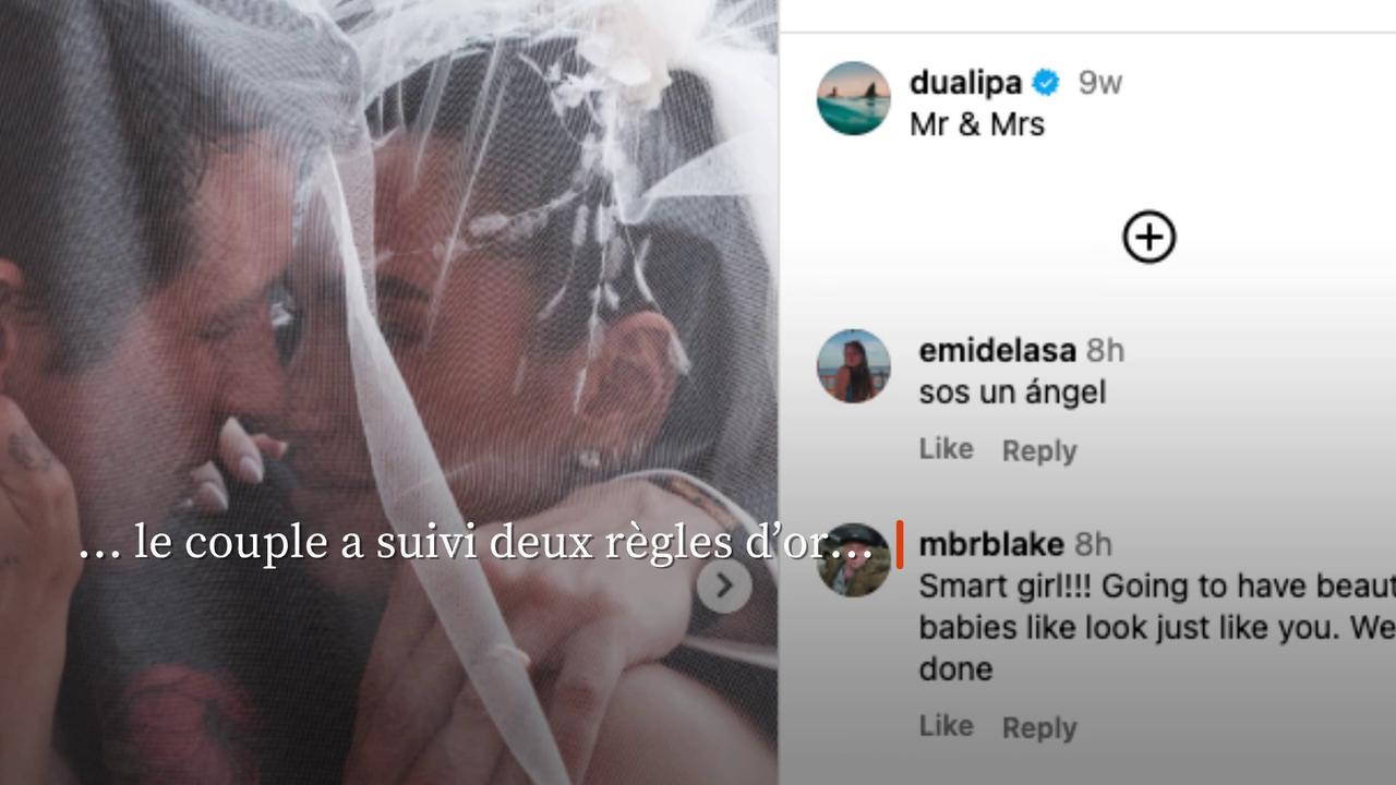 Video thumbnail for Dua Lipa donne ses conseils pour un mariage «magique» comme le sien.