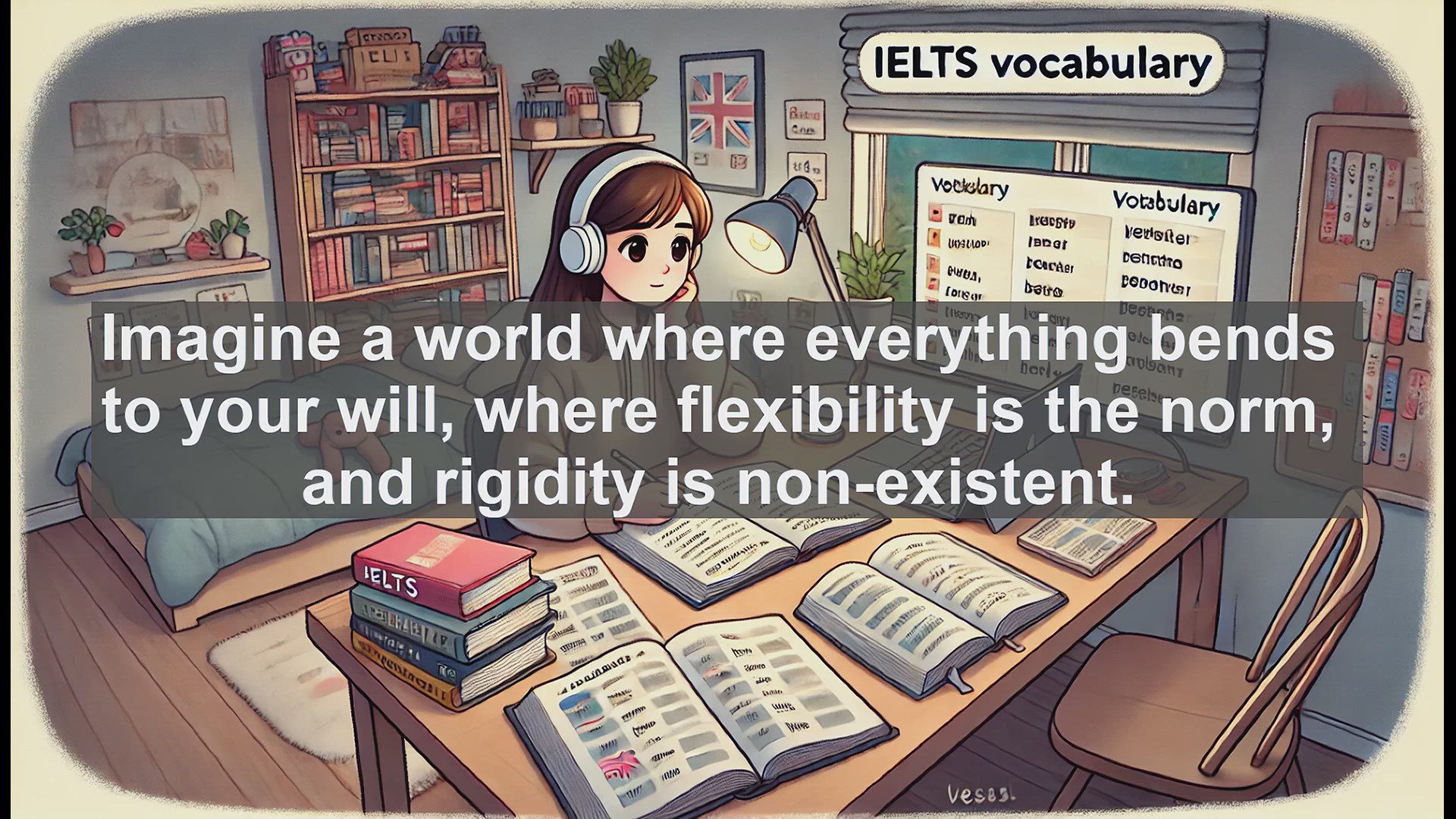 'Video thumbnail for 2000 Must Know IELTS 9.0 Vocabulary - Impliable: The Word That Refuses to Bend'