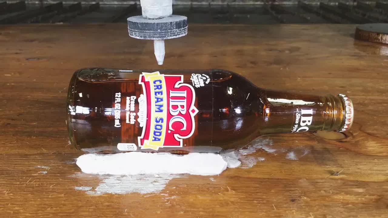 Video thumbnail for Watermelon & Cream Soda Experiments:  IBC Cutting & Water Jet Science