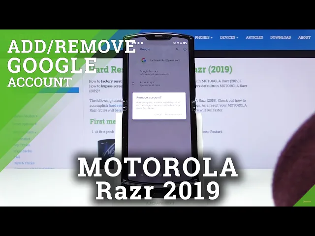 Video thumbnail for How to Manage Google Account in MOTOROLA Razr 2019 - Add & Remove Google Account