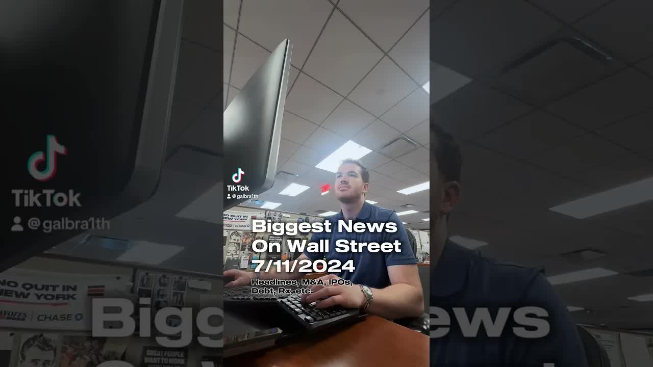 Video thumbnail for The NBA sold for $76B. | Today on #wallstreet - July 11th, 2024 #shorts