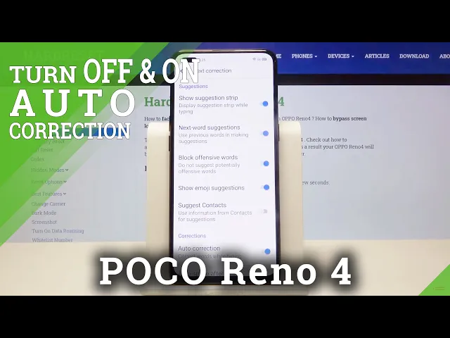 Video thumbnail for Auto-Correction in OPPO Reno 4 – Correction Text Feature