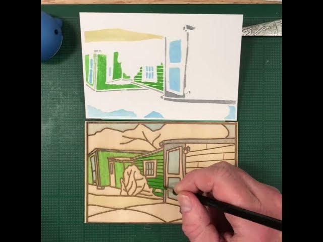 Video thumbnail for Tiny Cottage Provincetown Print ⏰ Time Lapse