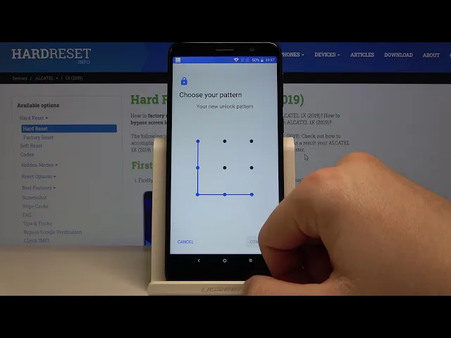 Video thumbnail for How to Pick Lock Method in Alcatel 1X 2019 – Lock Options