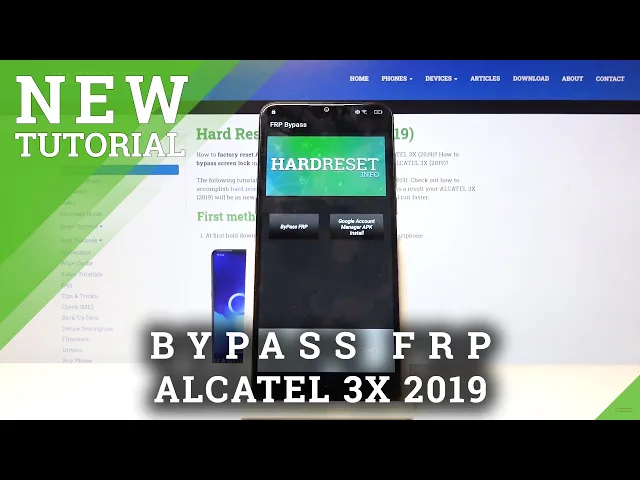 Video thumbnail for How to Bypass Google Verification on ALCATEL 3X 2019 - Unlock FRP