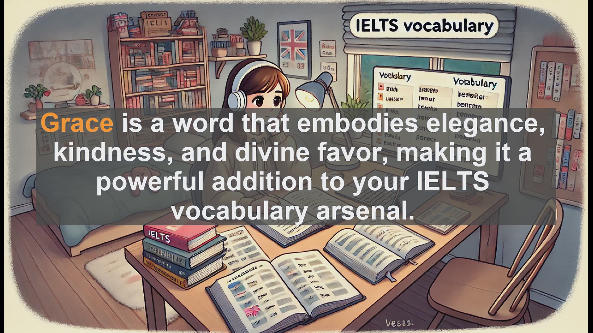 'Video thumbnail for 5000 Must Know IELTS 8.0 Vocabulary - Mastering 'Grace': A Key Word for IELTS Success'