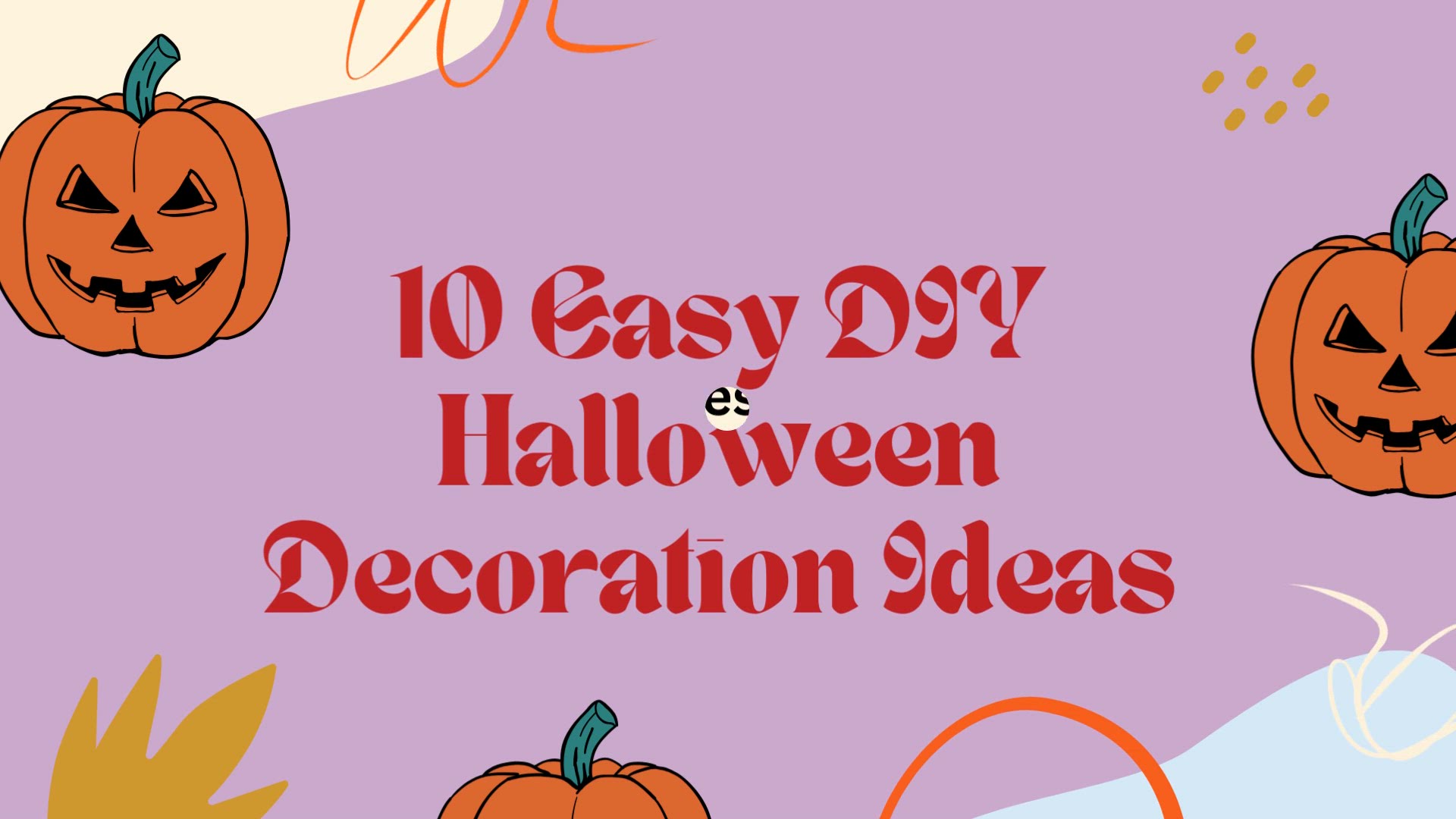 Video thumbnail for 10 Easy DIY Halloween Decoration Ideas