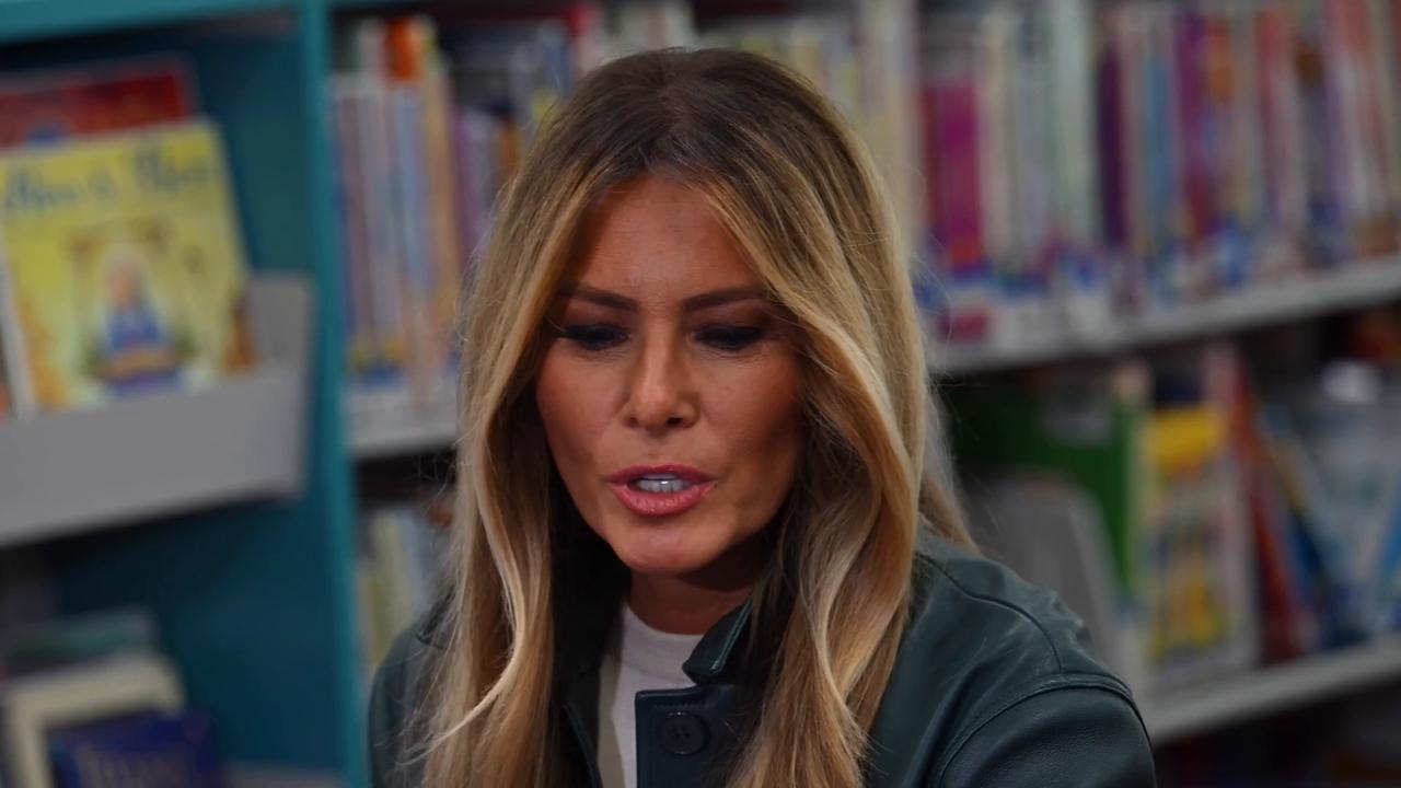 Video thumbnail for US: Melania Trump promotes AI education during North Carolina school visit.