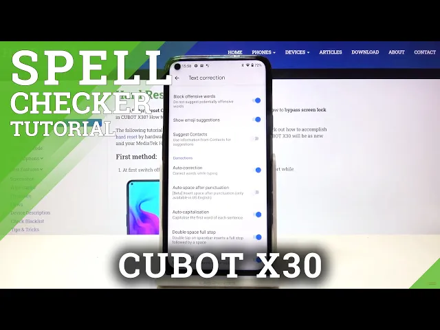 Video thumbnail for Set Up Spell Checker - CUBOT X30 & Keyboard Additional Options