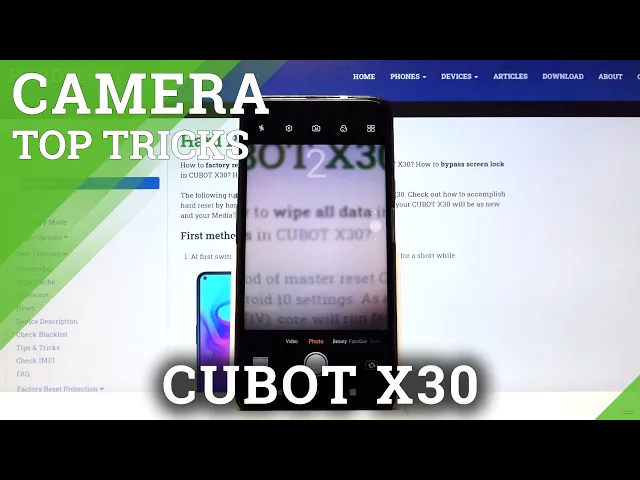 Video thumbnail for Camera Top Tricks in CUBOT X30 – Best Camera Features