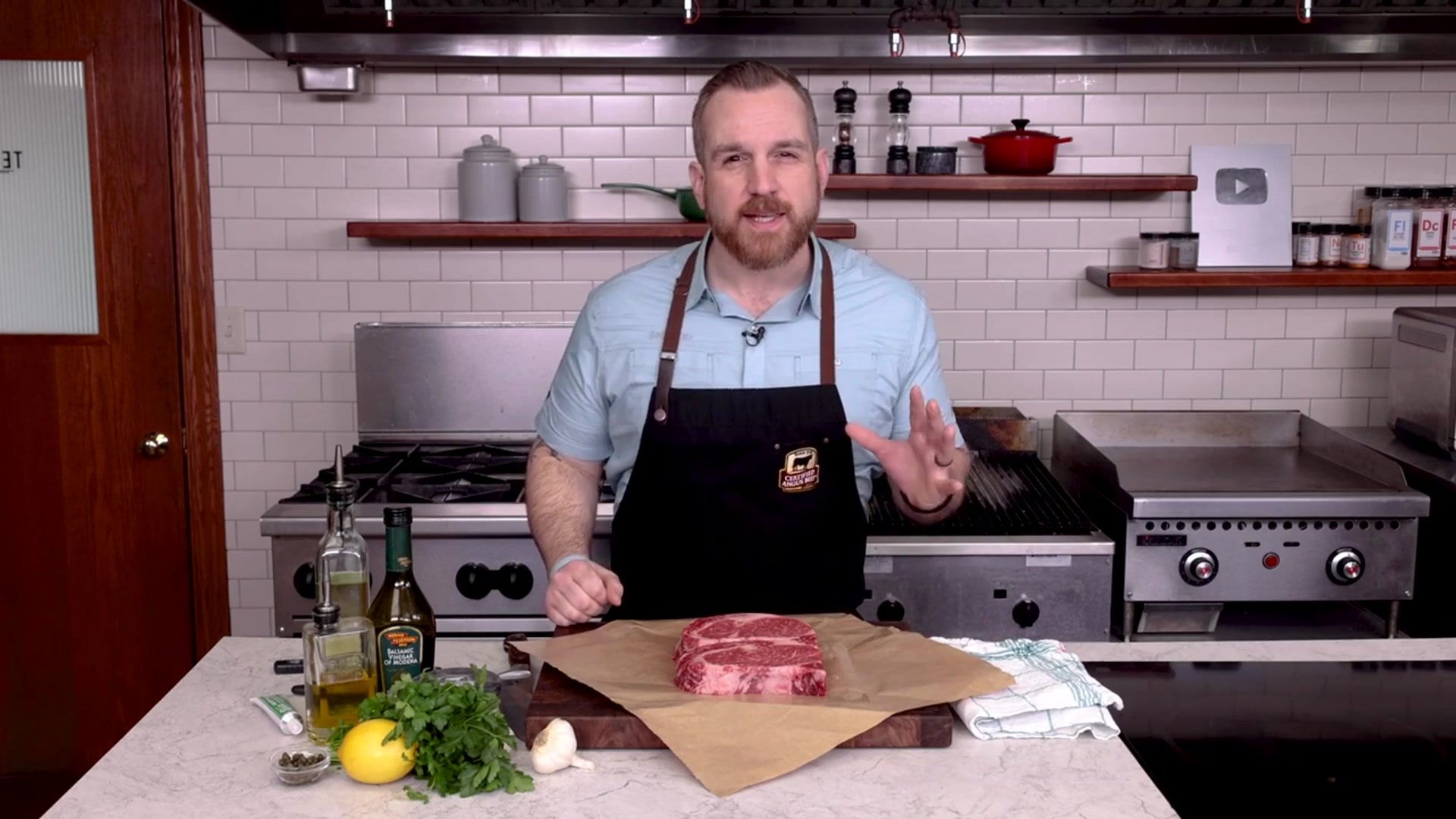 Video thumbnail for Grilled Ribeye   Italian Salsa Verde Recipe(720P HD)