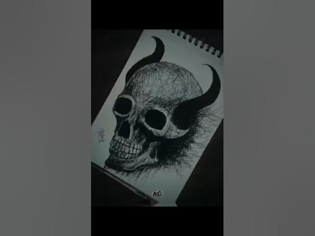 Video thumbnail for How to draw a skull 💀