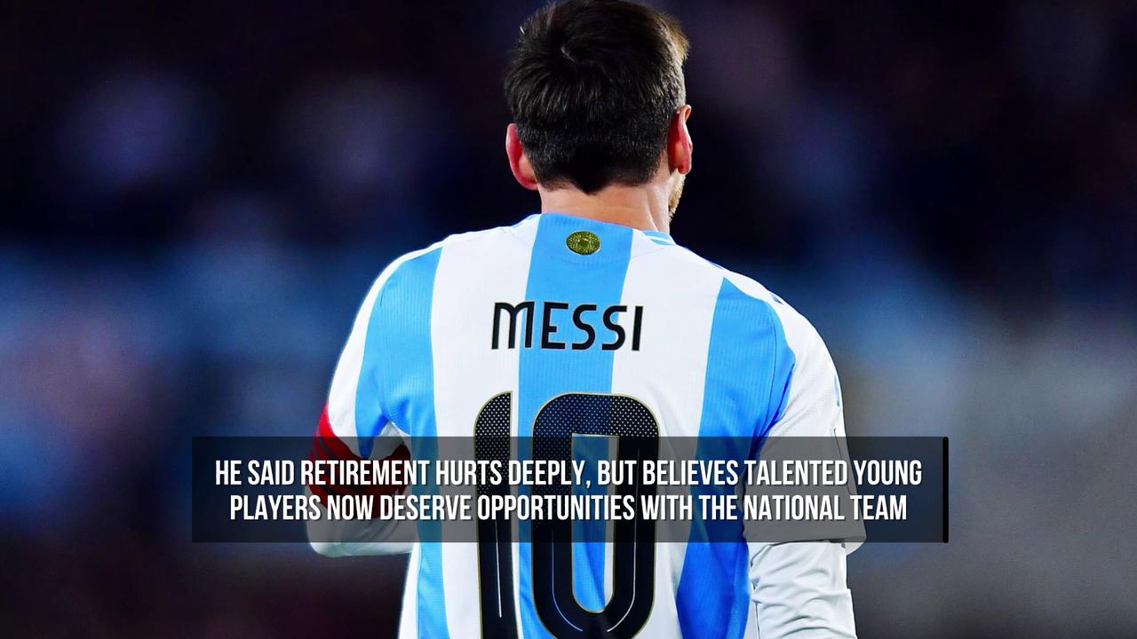 Video thumbnail for Messi Retires From Argentina Duty After 20 Years Of International Football.