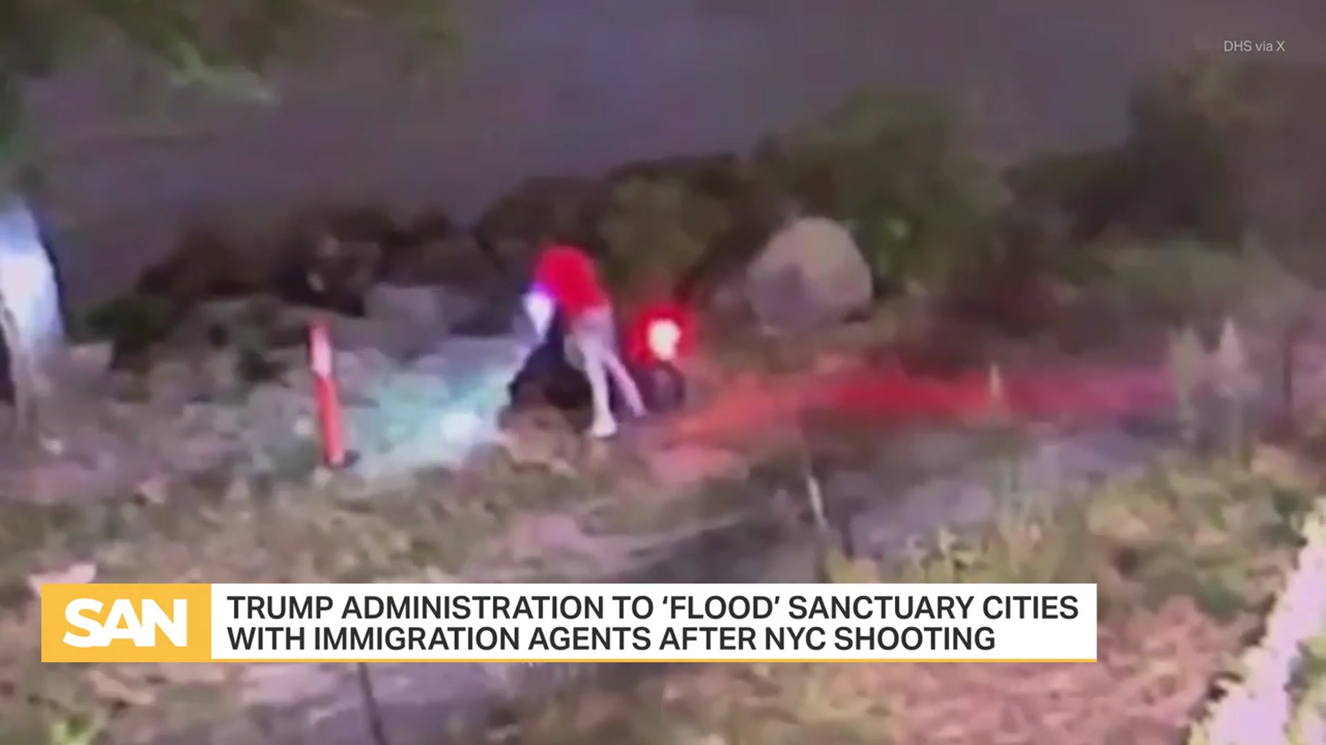 'Video thumbnail for Trump to ‘flood’ sanctuary cities with immigration agents after NYC shooting'