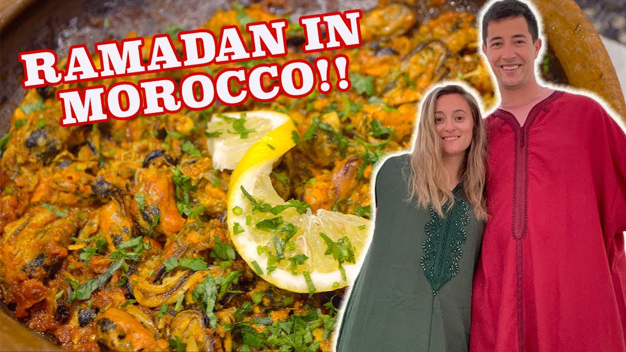 Video thumbnail for Home-Cooked IFTAR in MOROCCO First Time Fasting for Ramadan + HUGE Moroccan Food Feast!!