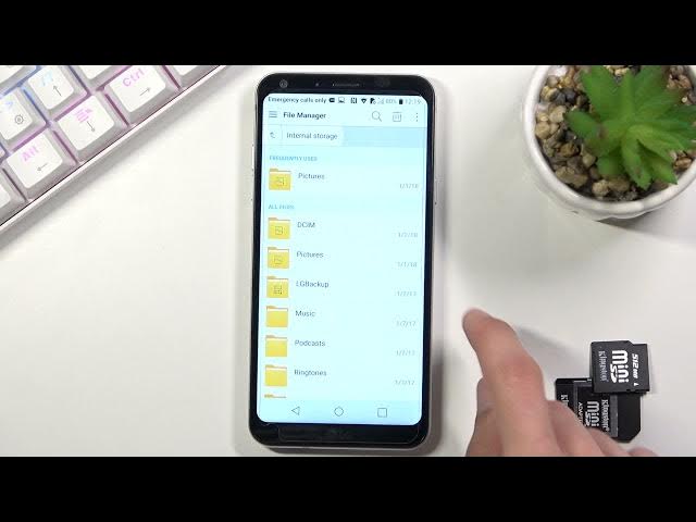 Video thumbnail for How to Transfer Files from SD to Phone Storage in LG Q6 – Relocate Files