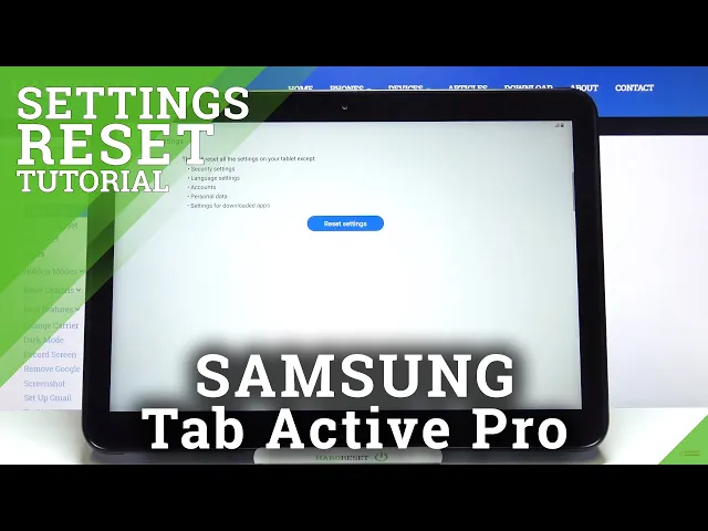 Video thumbnail for How to Reset System Settings in SAMSUNG Galaxy Tab Active Pro – Restore Default Configuration