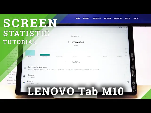 Video thumbnail for How to Locate Total Screen Time in LENOVO Tab M10 – Verify Screen Time Statistics