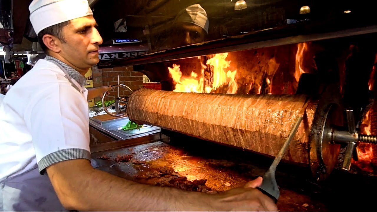 'Video thumbnail for TURKISH STREET FOOD : You've NEVER Seen this Before!!! KEBAB HEAVEN + Street Food in Izmir Turkey'