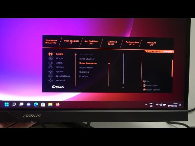 Video thumbnail for How Turn On / Off FreeSync in Giabyte Aorus Fi27Q?