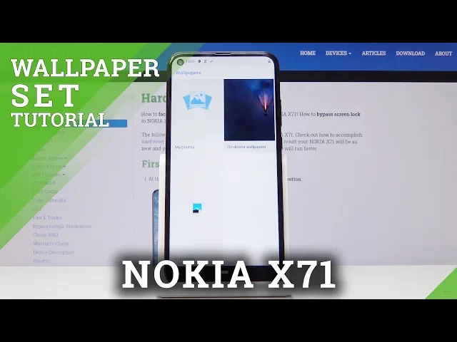 Video thumbnail for How to Change Wallpaper in NOKIA X71 - Wallpaper Update