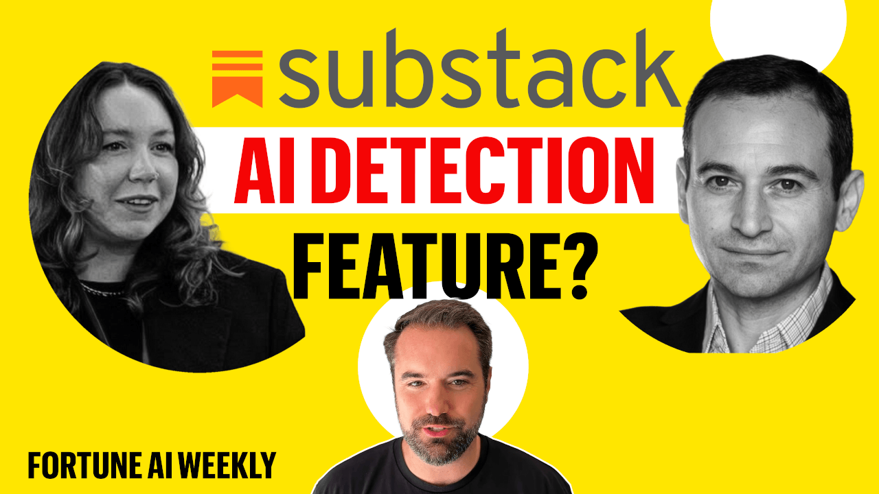 Video thumbnail for Substack CEO: AI Prose is an “Acquired Distaste” | Fortune AI Weekly