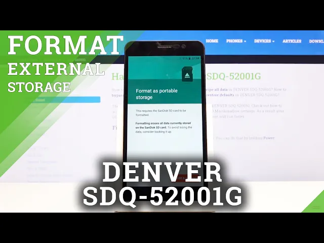 Video thumbnail for How to Format SD in DENVER SDQ-52001G – Format Memory Card in Android
