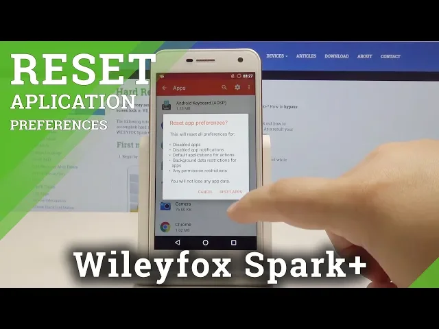 Video thumbnail for How to Reset App Preferences in Wileyfox Spark+ - Default App Preferences