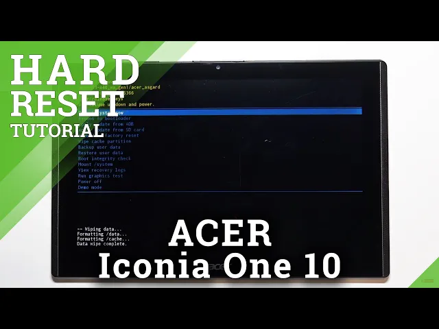 Video thumbnail for Hard Reset ACER Iconia One 10 via Recovery Mode – Bypass Screen Lock / Restore Defaults