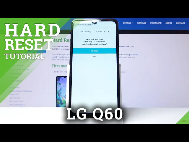 Video thumbnail for How to Bypass Screen Lock in LG Q60 - Hard Reset / Wipe All Data