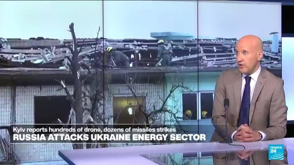 Video thumbnail for Russia attacks Ukraine energy sector with over 600 drones, dozens of missiles