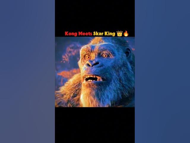 Video thumbnail for Kong Meets Skar King 👑🦍 | Ultimate Titan Face-Off 💥🔥 #kingkong #marvel #monkey