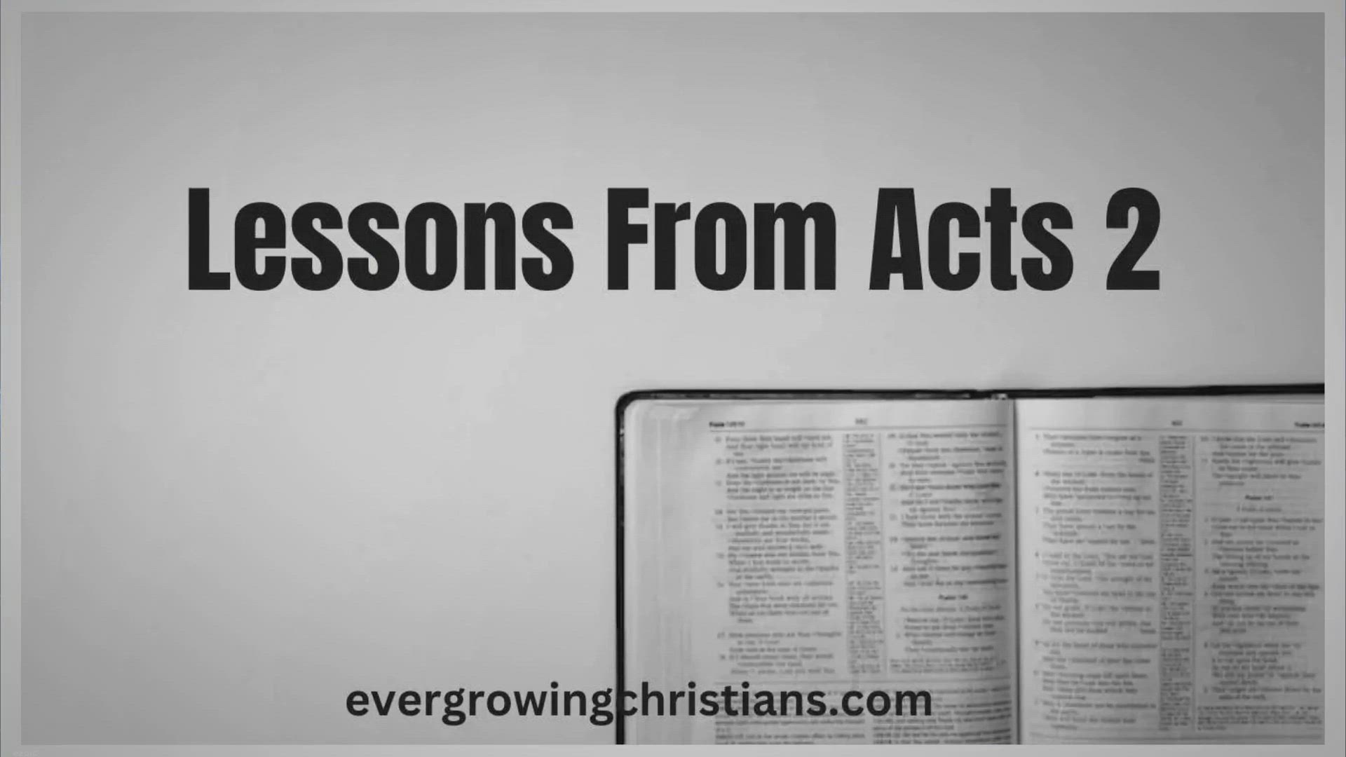 Video thumbnail for 12 Life-Changing Lessons From Acts 2: Apply Acts 2 To Your Daily Life