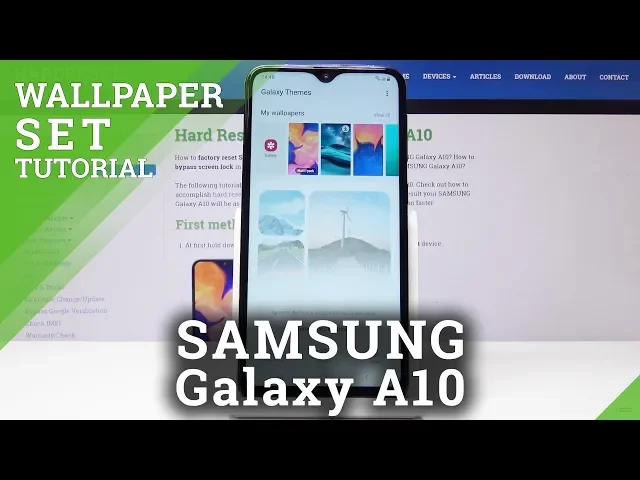 Video thumbnail for How to Change Wallpaper in SAMSUNG Galaxy A10 - Update Home Screen