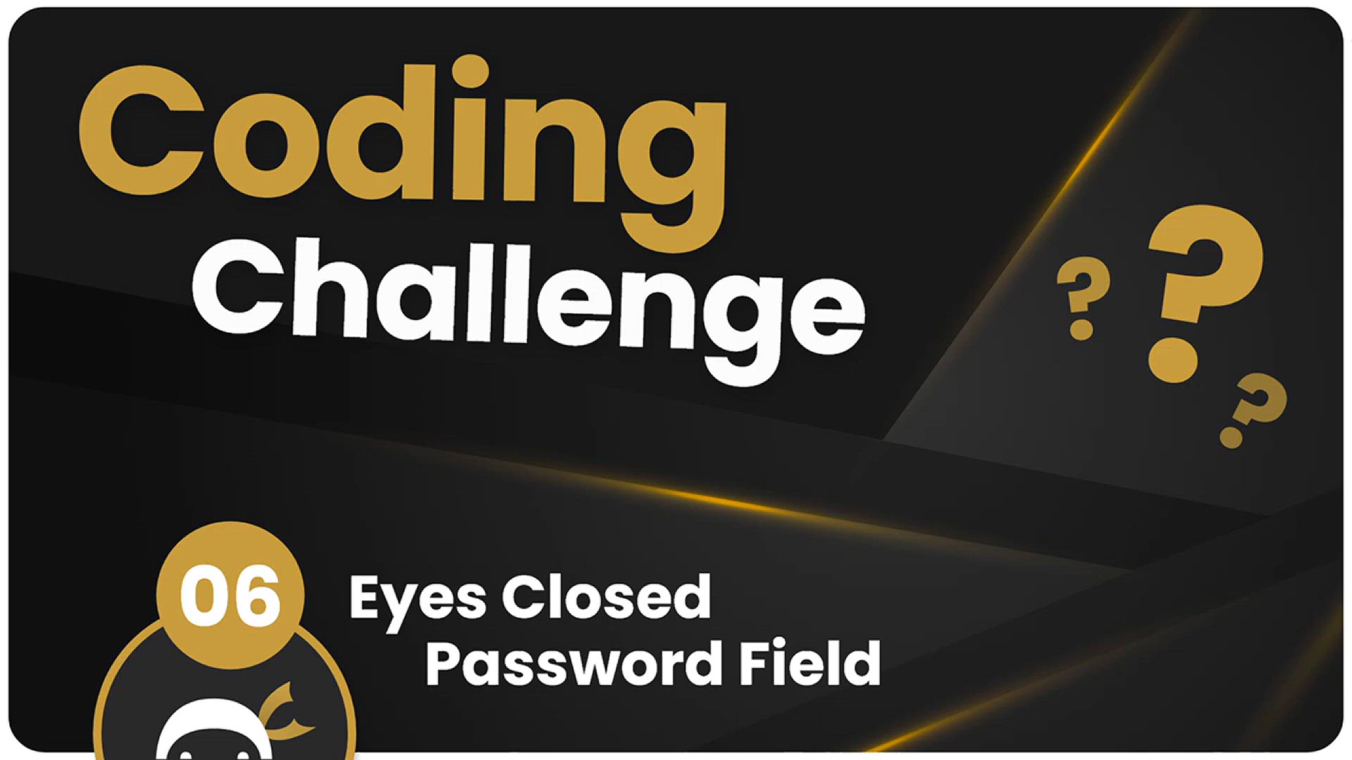 'Video thumbnail for Coding Challenge #6 - Eyes Closed Password Field'