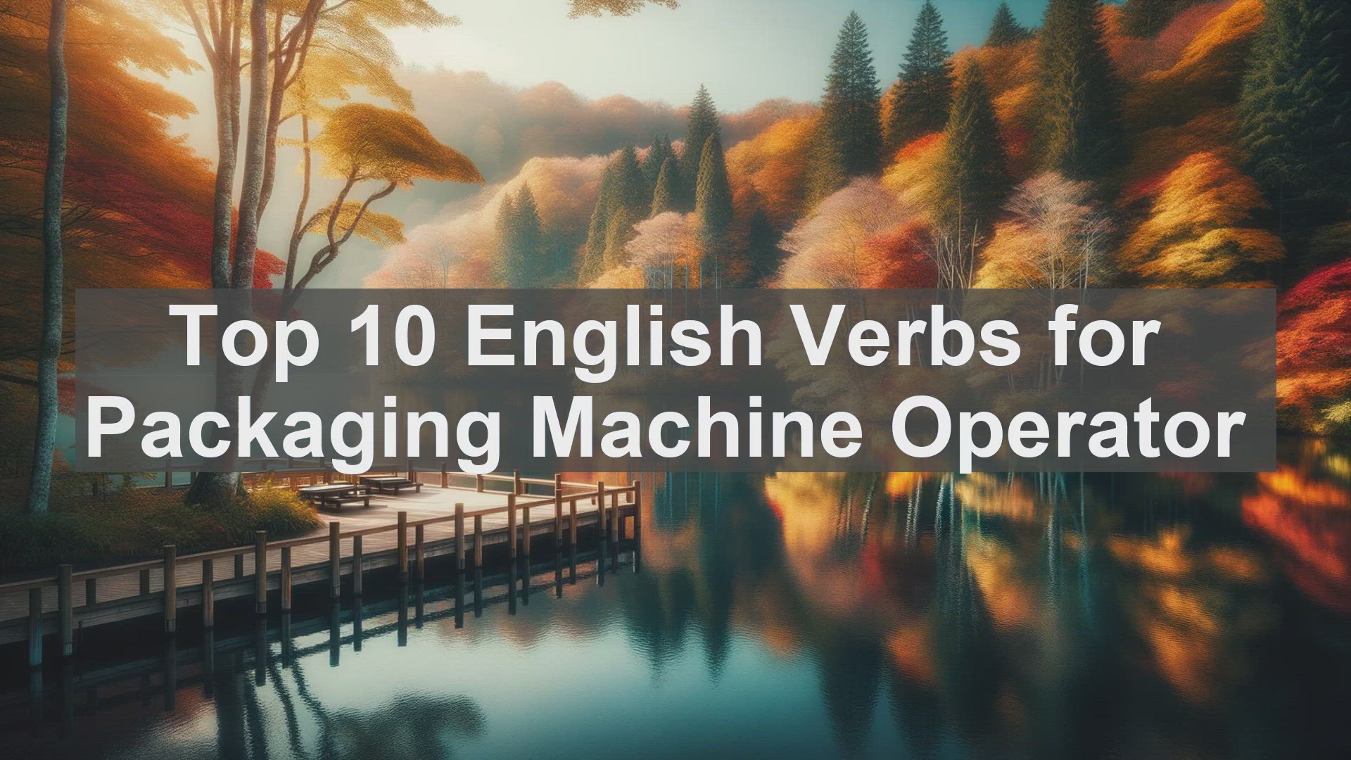 'Video thumbnail for Top 10 English Verbs for Packaging Machine Operator'