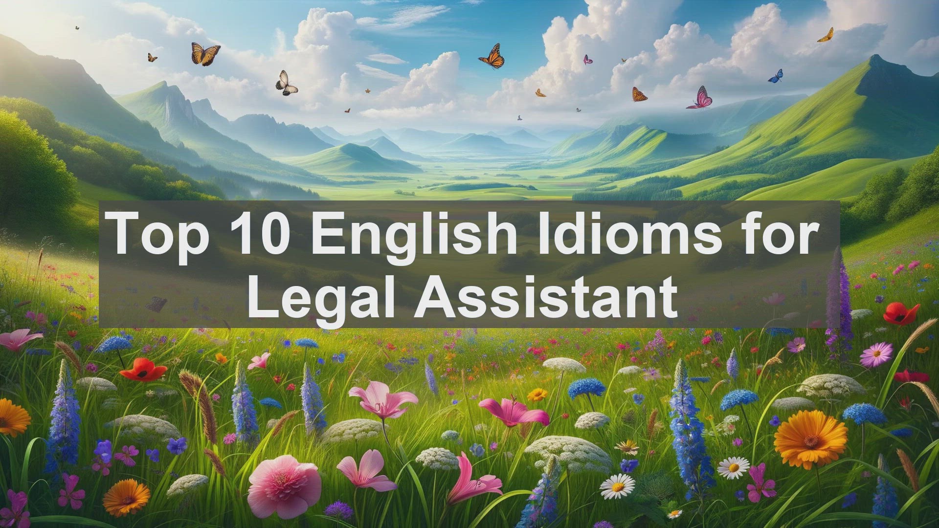 'Video thumbnail for Top 10 English Idioms for Legal Assistant'