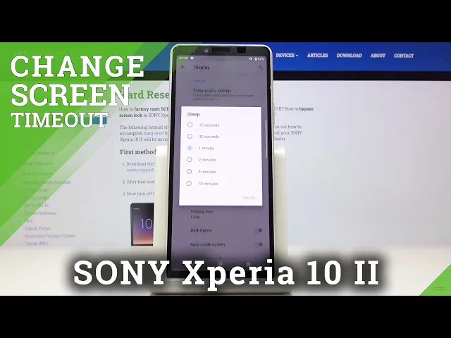 Video thumbnail for How to Change Screen Timeout on SONY Xperia 10 II - Screen Settings