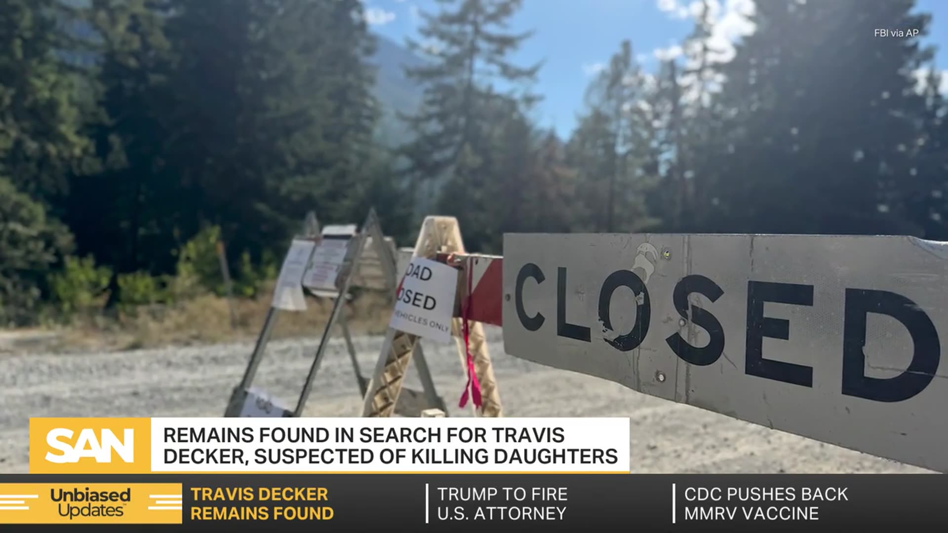 'Video thumbnail for Remains found believed to be fugitive father accused of killing his daughters'